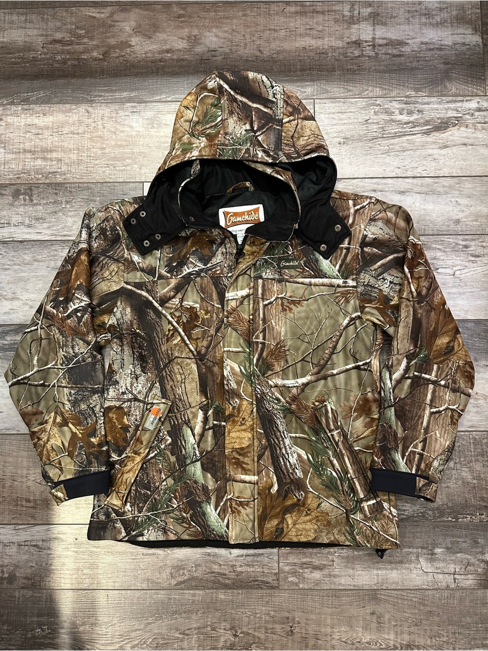 Gamehide Men’s Camo Hooded Jacket - Brown/Green